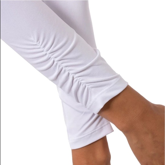 NEW GOLFTINI LONG SLEEVE ZIP STRETCH QUARTER ZIP PULL OVER White - Picture 3 of 5